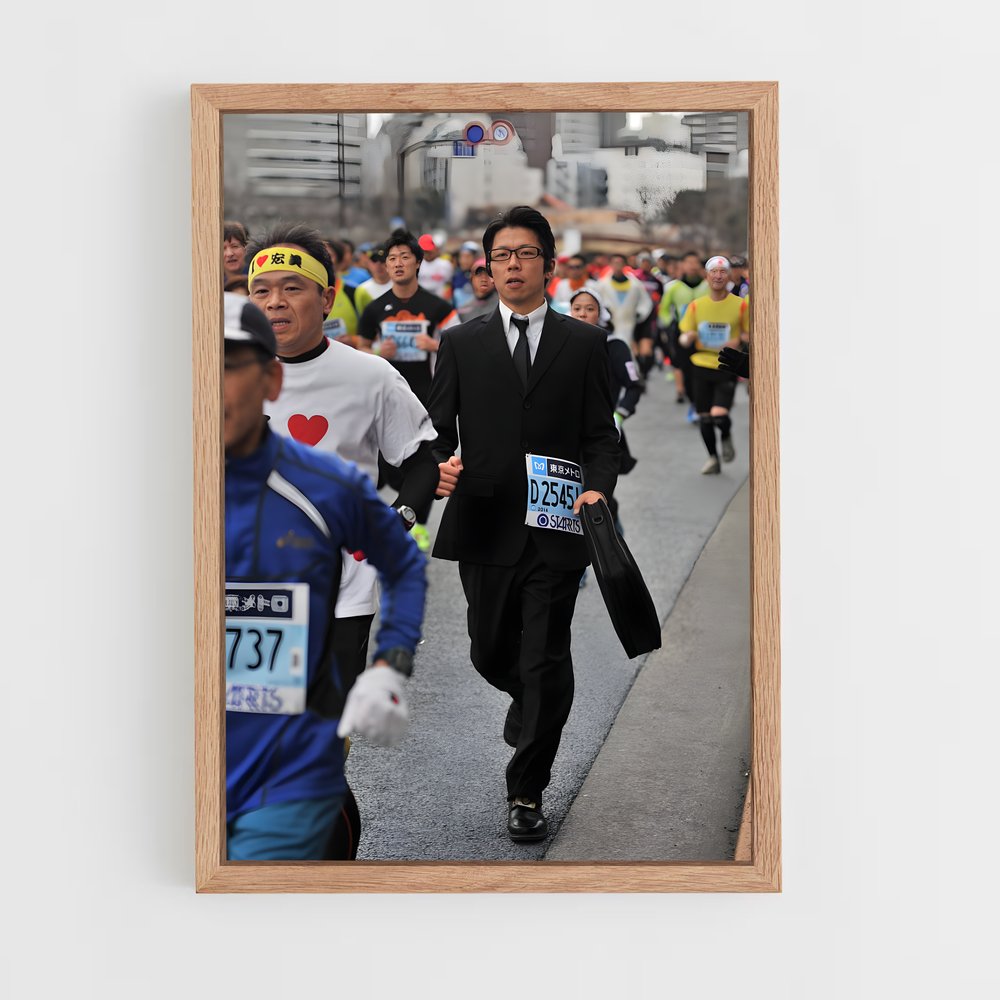 Poster Le Marathon des Costumes – affiche Athlétisme (vue 4)